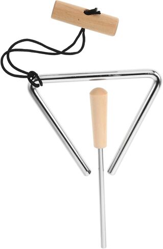 Handheld Iron Triangle Percussion Instrument with Triangle Bell Producing Clear Sound for School Bands Orchestras and Musical Performances in Saudi Arabia
