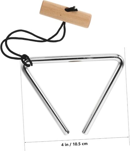 Handheld Iron Triangle Percussion Instrument with Triangle Bell Producing Clear Sound for School Bands Orchestras and Musical Performances in Saudi Arabia