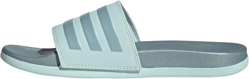صندل Adilette مريح منزلق للسيدات من adidas، Halo Mint/Magic Gray Metallic/Halo Mint، 9 in Saudi Arabia
