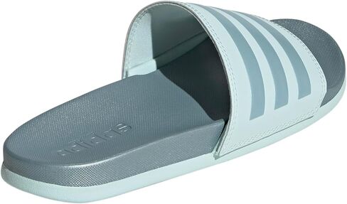 صندل Adilette مريح منزلق للسيدات من adidas، Halo Mint/Magic Gray Metallic/Halo Mint، 9 in Saudi Arabia