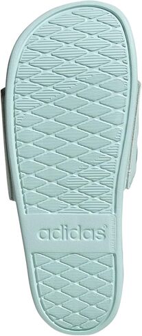 صندل Adilette مريح منزلق للسيدات من adidas، Halo Mint/Magic Gray Metallic/Halo Mint، 9 in Saudi Arabia
