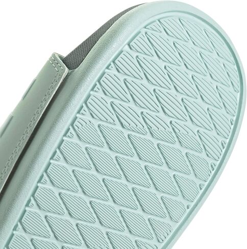 صندل Adilette مريح منزلق للسيدات من adidas، Halo Mint/Magic Gray Metallic/Halo Mint، 9 in Saudi Arabia