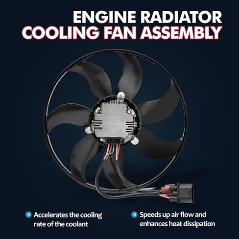 مجموعة مروحة التبريد من Keloke Engine متوفرة مع BMW 128i 08-13 ، 323i 06-11 ، 325i/325xi/330i/330xi 06 ، 328i 07-13 ، 328i xdrive 09-13 ، 328xi 07-08 ، تحل محل# 17427562080 in Kuwait