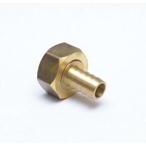 FASPARTS 1/2" Hose ID/Hose Barb to 3/4" Female GHT Garden Hose Thread Straight Brass Swivel Fitting House/Boat/Lawn/Power Wash/Irrigation
