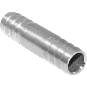 Beduan Stainless Steel 3/4" Hose Barb Splicer Mender Round Union Coupler Fitting (Pack of 2)