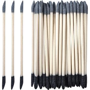 HINZIC 20 Pcs Sanding Sticks 5.5 x 0.2 Inch Double End Matchsticks Sanding Twigs 120/280 Grit Fine Detailing Polishing Tool for Plastic Models Miniatures Wood Hobby Stuffers