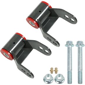 labwork Pair 1.5 or 2 Lift Kit Rear Shackle Replacement for 1988-1998 Chevy GMC K1500 K2500 4WD 1992-1999 GMC Yukon 4WD