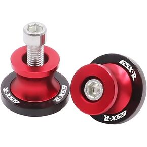 Motorcycle Swing Arm Sliders Spools 2pcs 8MM CNC Swing Arm Stand Screw for Suzuki GSXR 125 250 300 600 750 1000 Black