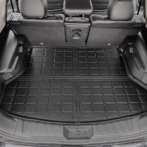 Xipoo Cargo Mat Compatible with 2021-2024 Nissan Rogue Cargo Mat Backrest Mat Trunk Liner Replacement for 2021-2024 Nissan Rogue Accessories (Fit 2021-2024 Nissan Rogue,Cargo Mat+Backrest Mats)