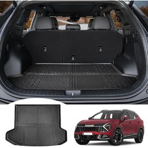 Utiiy Cargo Mat Fit for 2023 2024 Kia Sportage with Subwoofer Cargo Liner TPE Trunk Mat Rear Trunk Floor Liner for Kia Sportage SX X-Pro Accessories