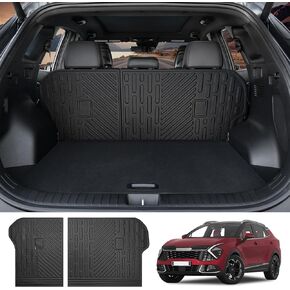 Utiiy Cargo Mat Fit for 2023 2024 Kia ​​Sportage مع مضخم الصوت بطانة البضائع TPE الجذع حصيرة الخلفية الجذع بطانة الأرضية لكيا سبورتاج SX X-Pro الملحقات