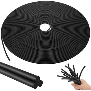 Frienda Backer Rod Foam Rubber Caulk Saver Concrete Expansion Joint Filler Weather Strip Seal for Gaps and Joints (Black,3/4 Inch x 20 ft)