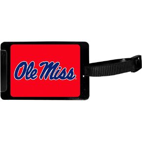 Siskiyou Sports NCAA Mississippi Ole Miss Rebels Luggage Tag, Black, 3.25"