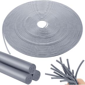 Frienda Backer Rod Foam Rubber Caulk Saver Concrete Expansion Joint Filler Weather Strip Seal for Gaps and Joints (Black,3/4 Inch x 20 ft)