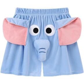 Funny Elephant Pajama Pants,Cute Dimensional Couple Pajama Pants Bottoms For Women Men