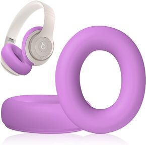 Silicone Case Compatible with Beats Studio Pro, Silicone Ear Pads Cover Protector Headband Cover, Anti-Scratch, Washable Protective Cover for Beats Studio Pro Ear Pads - Black