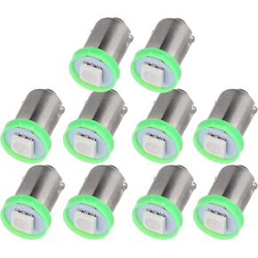 cciyu 10X BA9S LED SMD 1895 DASH INSTRUMENT PANEL CLUSTER Ash Tray Light Bulbs BA9S 1-5050-SMD Light Bulbs Replacement fit for Dashboard Gauge cluster Speedometer Odometer Map light Green