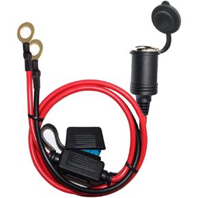 QOFOWIN 12AWG SAE to Motorcycle Female Cigarette Lighter Socket 12V-24V Extension Cable for Universal SAE Quick Connection Battery Chargers &Accessories……