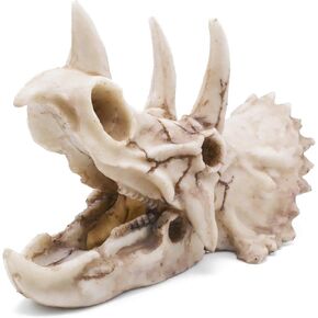 Fish Hideout Aquarium Décor Decorations Dinosaur Skull Fish Tank Decor Cave Dinosaur Skull Betta Animal Halloween Large Tarantula Reptile Bones Snake for Terrarium Ornament