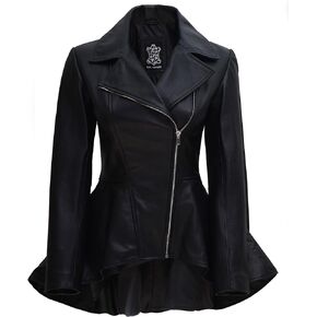 Blingsoul Leather Jackets For Women - Real Lambskin Womens Motorcycle Leather Jacket