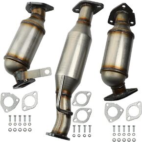 MAYASAF 3 Pcs Catalytic Converter for Chevy 2009-17 Traverse, for GMC 07-17 Acadia, for Buick 08-17 Enclave, for Saturn 07-10 Outlook [3.6L Models Only] (EPA compliant)