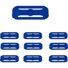 Race Track Connectors Compatible with Hot Wheels Tracks | 10 Pack Racetrack Connector Replacements | Made in USA (10 Pack, Blue)