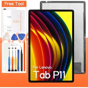 Screen Replacement for Lenovo Tab P11/P11 Plus LCD Display TB-J616 TB-J606 TB-J606F TB-J606N TB-J606L Touch Screen Digitizer Full Assembly,with Tools(Black)