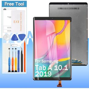 Screen Replacement for Samsung Galaxy Tab A 10.1 2019 SM-T510 SM-T515-10.1'' LCD Display Touch Digitizer Assembly with Tools (Black)