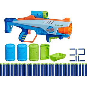 Elite Junior Rookie Pack, Easy Play Toy Foam Blaster, 32 Nerf Elite Darts, 4 Targets, Nerf Blasters for Kids Outdoor Games, Ages 6 & Up (Amazon Exclusive)
