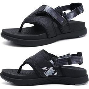 COFACE Flip Flops Sandals for Women Ladies Lightweight Athletic Soft Cushion Walking Sandals Orthotic Orthopedic Thong Sandals With Comfortable Arch Support Outdoor Beach Summer (US Size 6-12)
