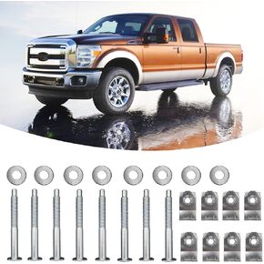 924-311 طقم أدوات تركيب سرير الشاحنة مناسب لفورد F250 F350 1999-2016 سوبر ديوتي يستبدل مسامير السرير W706641S900 W708770S436 XC3Z9900038AA W706640S900