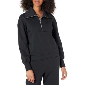 The Drop Women's Hayley Half Zip Fleece Sweatshirt