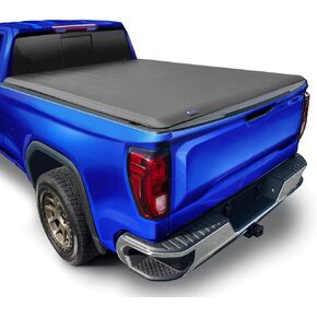 Tyger Auto T1 Soft Roll-up Truck Bed Tonneau Cover Compatible with 2020-2024 Chevy Silverado GMC Sierra 2500 3500HD | 6'10" (82") Bed | TG-BC1C9212