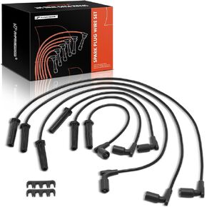 A-Premium Ignition Spark Plug Wires Set of 6 Compatible with Chevrolet Malibu, Impala, Monte Carlo, Uplander & Buick Lucerne, Terraza & Pontiac G6, Montana & Saturn Aura, Relay, Vue, 3.5L 3.9L