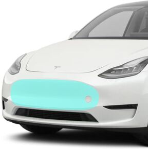 TWRAPS Mini Bumper PPF for Tesla Model Y (Before Nov 2022 Parking sensors), Custom Fit Anti Scratch Paint Protection Film Cover, Self Healing, Complete with Install Kit, Tesla Model Y Accessories