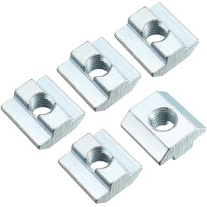 uxcell Slide in T-Nut, M8 Half Round Roll in Sliding Threaded for 4040 Series Aluminum Extrusions Profile, Pack of 15