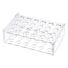 YOKIVE Tube Rack, Acrylic Test Tube Rack Holder | Great for 1.5ml and 2ml Lab Test Tube(Clear, 24-Sockets)