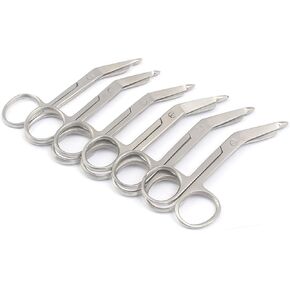 OdontoMed2011 Lot Of 6 Lister Bandage Scissors 3.5" Stainless Steel 3 1/2"