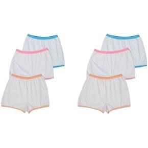 Chipbeys Pack of 6 Cotton Printed Toddler Bloomers Extremely soft Breathable Bloomer Shorts, Multipacks
