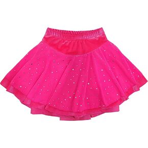 Ice Skating Skirts Girls Soft Velvet Kids Children Skate Team Training Black Skirts Girls Skiing Figure Skating Dress
