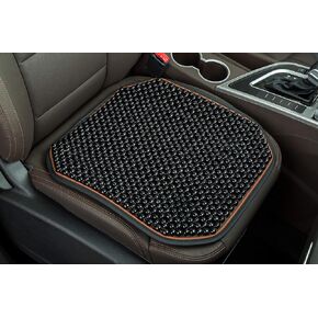 Beaded Car Seat Cushion Massaging Durable Large Beaded seat Covers for Cars Chair Trucks for Autumn Summer 1-PC (1-Black-FD)