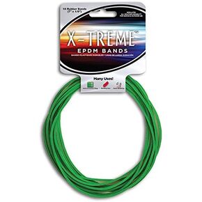 Alliance X-treme File Bands - Long Lasting 7 x 1/8 Inches Black EPDM Non-Latex Archival File Bands - 1 Pound Box (approx 200 pieces)
