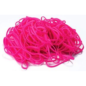 Better Office Products 200 Pink Rubber Bands, Size 33, 200/Bag, Hot Pink Rubber Bands