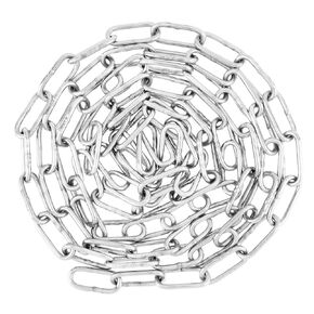 1/8" 6.5Ft 304 Stainless Steel Link Chain for Hanging Plants/Fence/Pet Dog Chain, Heavy Duty Proof Coil Chain