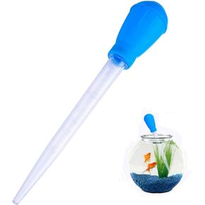 QXUJI Fish Tank Water Changer Aquarium Droppers, Aquarium Clean Dropper, 11.02 inch Fish Tank Cleaning Waste Remover, Coral Feeder SPS HPS Feeder