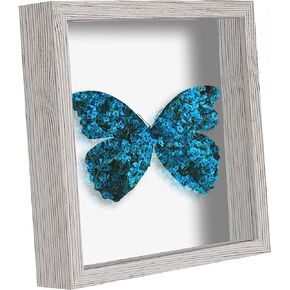 Picrit Shadow Box Frame 12x12, Display Case Box with High Definition Real Glass and Black Back for Memorabilia, Baby Items, Wedding Memories, Crafts, Tickets and Photos, Black