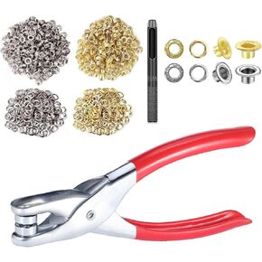 1203 Pcs Grommet Eyelet Pliers Tool Kit-1/4 Inch Eyelet Hole Punch Pliers Kit, for Fabric, Leather, Belt, Shoes, Clothes in Kuwait
