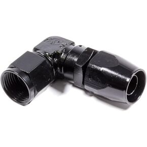Fragola -10AN x 90 Degree Low Profile Forged Hose End - Black