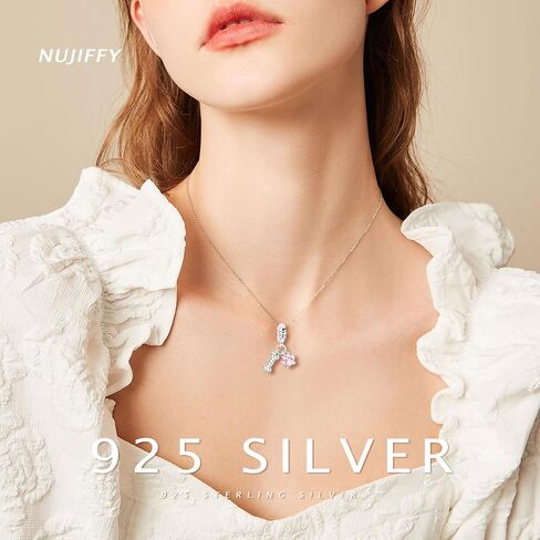 NUJIFFY 925 فضة سحرية الخرز للأساور والقلائد، الوردي مخلب سحر هدايا عيد ميلاد العظام قلادة مجوهرات للنساء الرجال المراهقين in Saudi Arabia