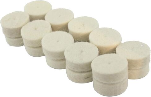 50 Pcs 25mm Wool Felt Polishing Kits Quickly Changed Wool Buffing Wheel with 1/8'' Shank for Rotary Tools in Saudi Arabia